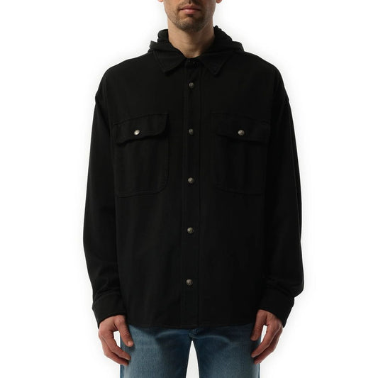 Palm Angels Black Cotton Shell Jacket