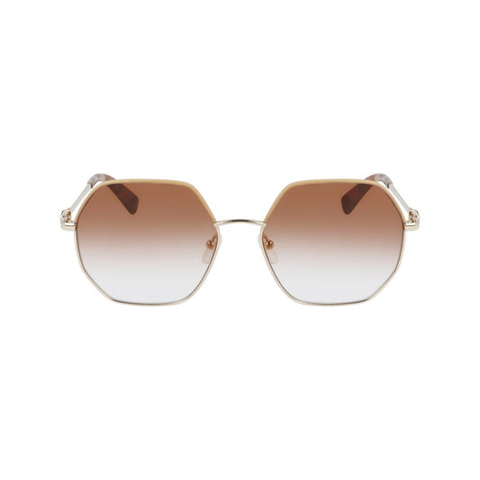 Longchamp Gold Metal Sunglasses