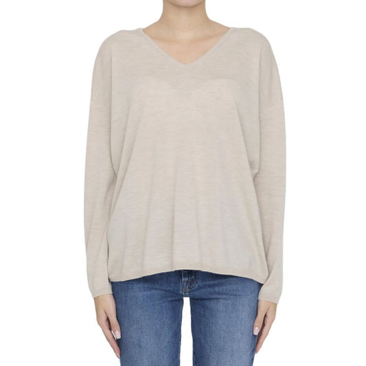 Max Mara Beige Cashmere Cashmere Sweater