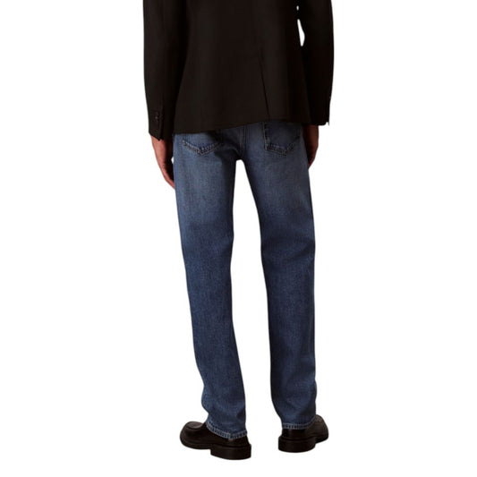 Calvin Klein Jeans Blue Cotton Relaxed Fit Jeans