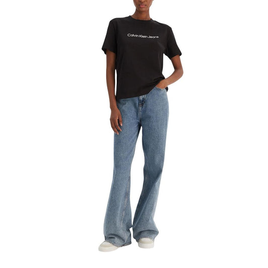 Calvin Klein Jeans Black Cotton T-Shirt