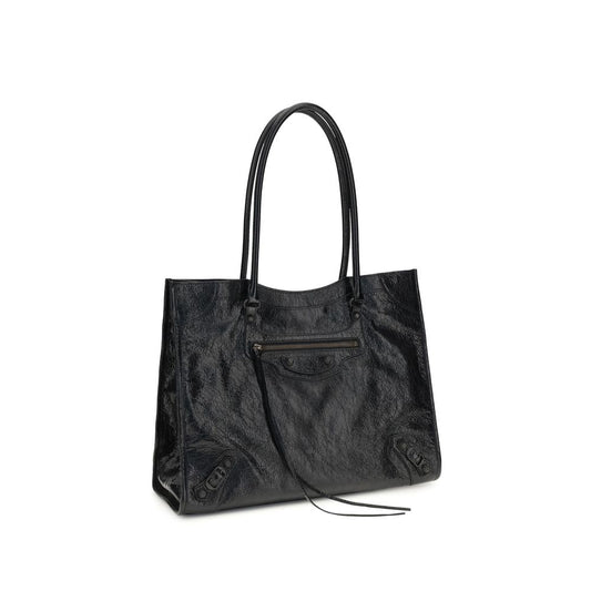 Balenciaga Black Lamb Ovis Aries Aries Shoulder Bag