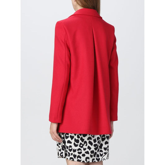 Love Moschino Red Wool Women's Coat