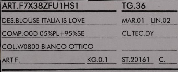 Dolce & Gabbana White Silk ITALIA IS LOVE Blouse T-shirt