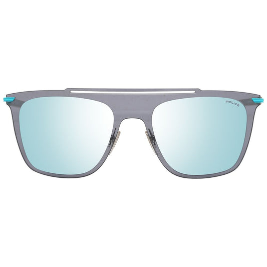 Police Blue Metal & Plastic Sunglasses