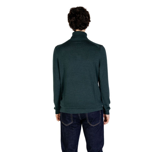 Calvin Klein Green Wool Turtleneck