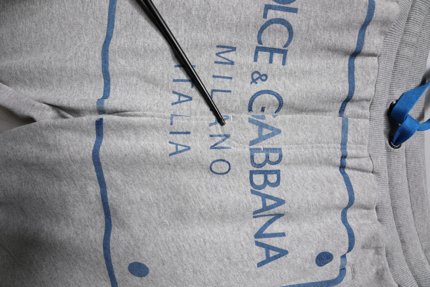 Dolce & Gabbana Gray Logo Cotton Men Jogger Sweatpants Pants