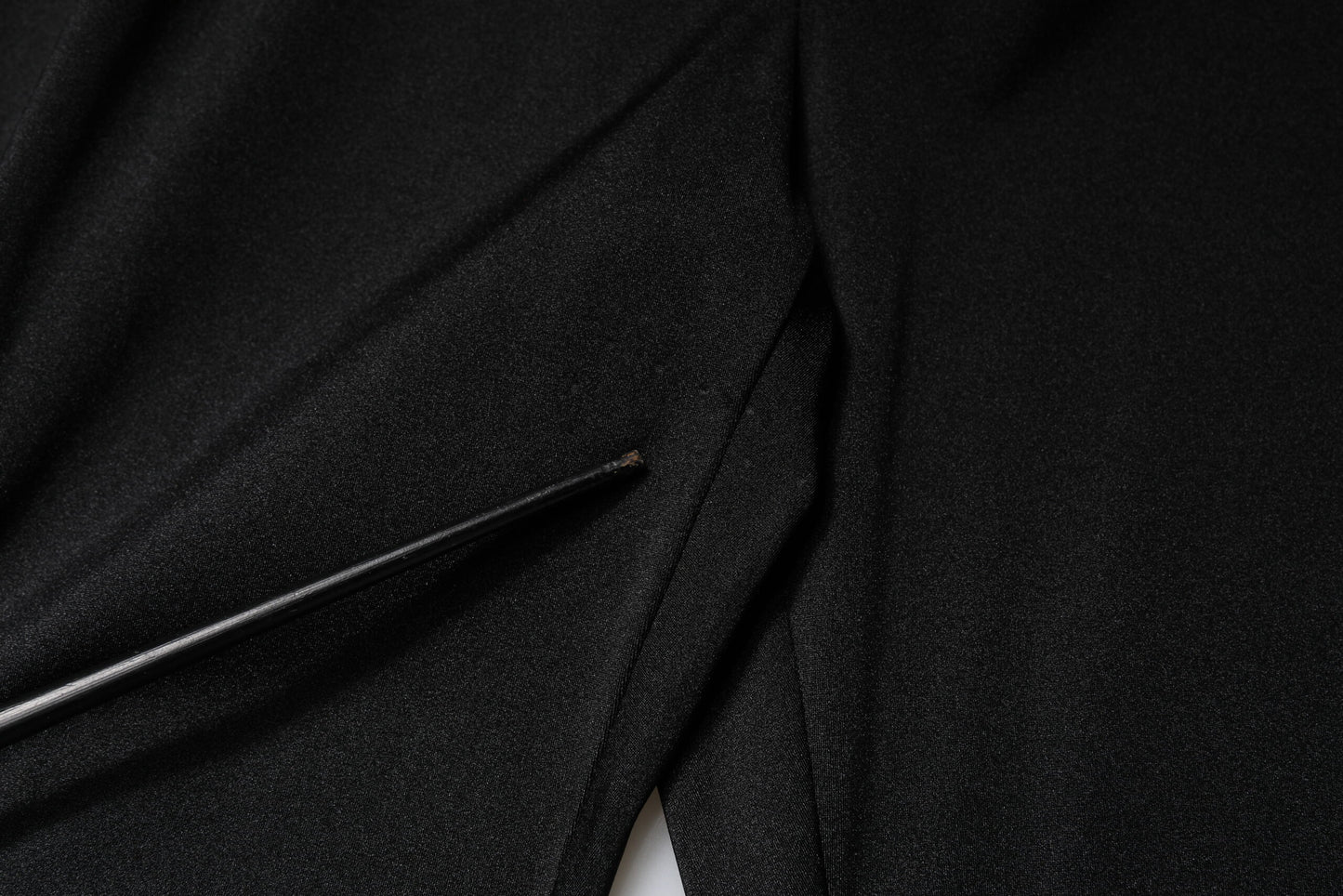 Dolce & Gabbana Black Nylon High Waist Slim Fit Pants