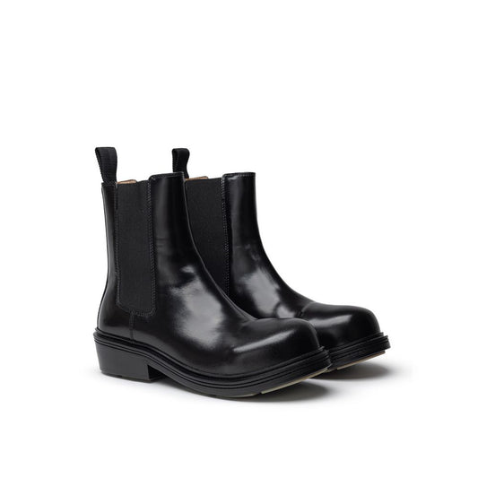 Bottega Veneta Black Leather Chelsea Boots