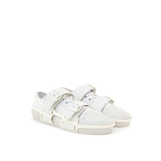 Burberry White Cotton Athletic Sneakers