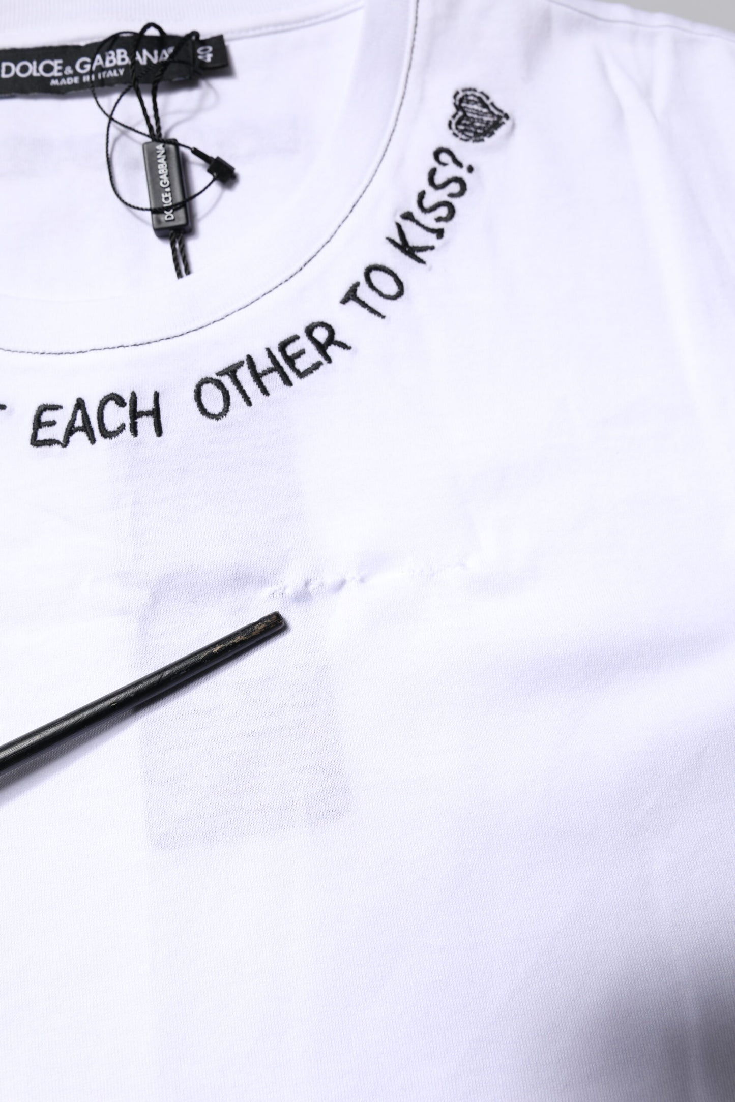 Dolce & Gabbana White Cotton Sleeveless Printed Tank T-shirt