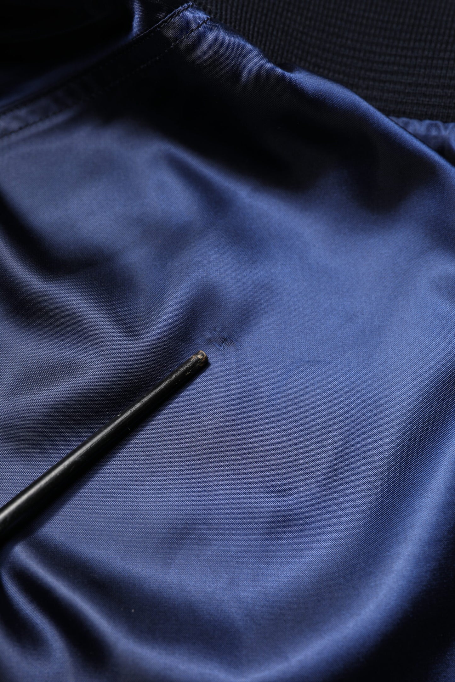 Dolce & Gabbana Blue Nylon DG Crown Full Zip Bomber Jacket