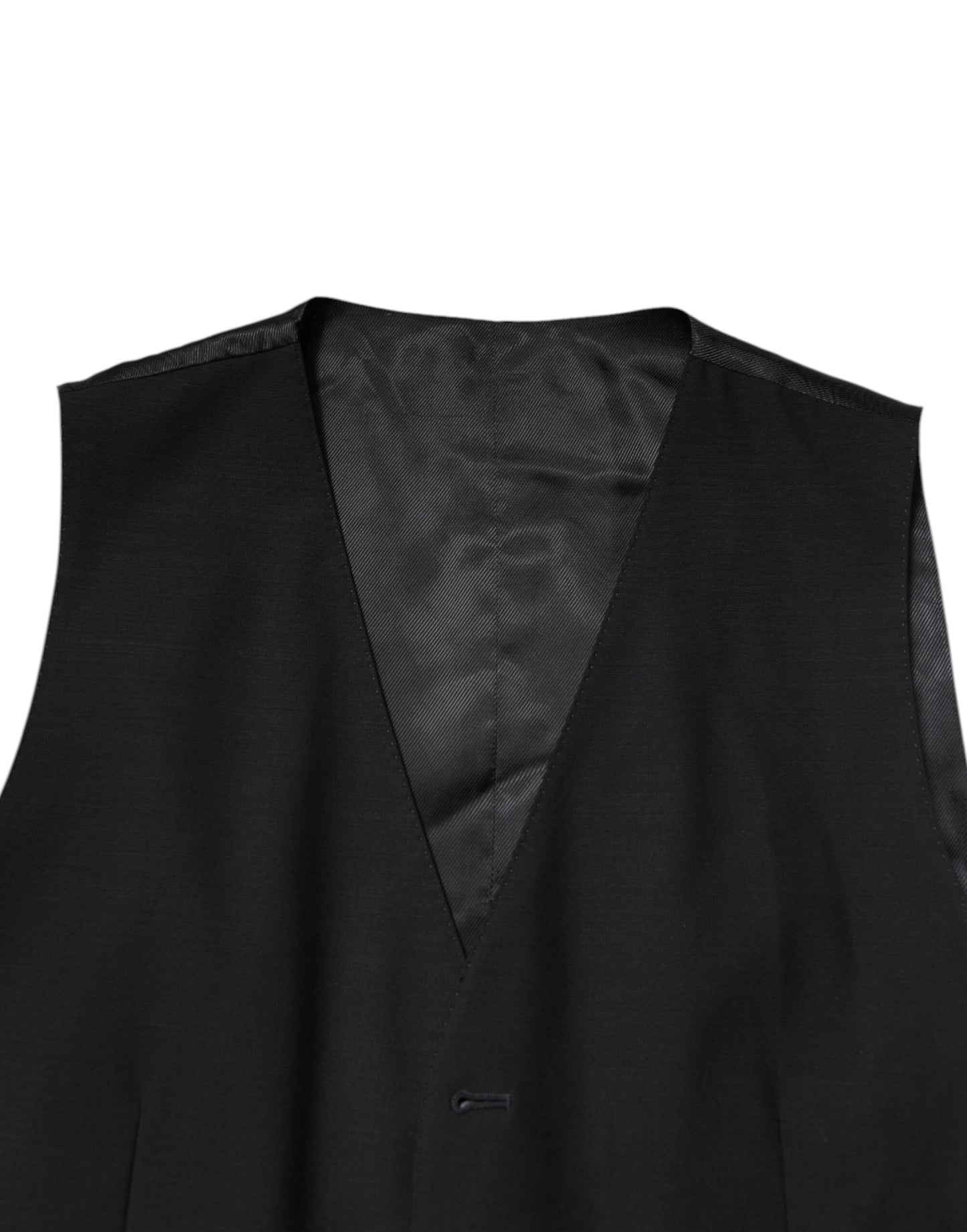 Dolce & Gabbana Black Single Breasted Formal 3 Piece Suit