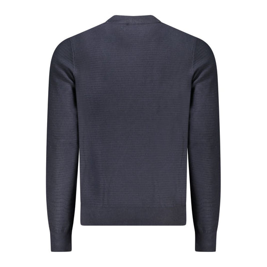 Hugo Boss Blue Cotton Sweater