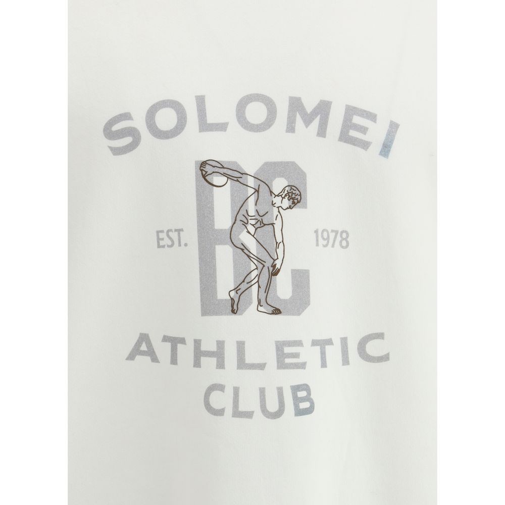 Brunello Cucinelli White Cotton Sweatshirt