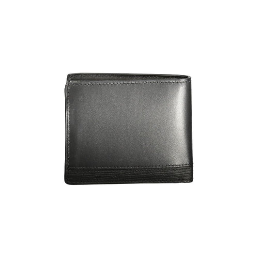 Tommy Hilfiger Black Leather Men Wallet