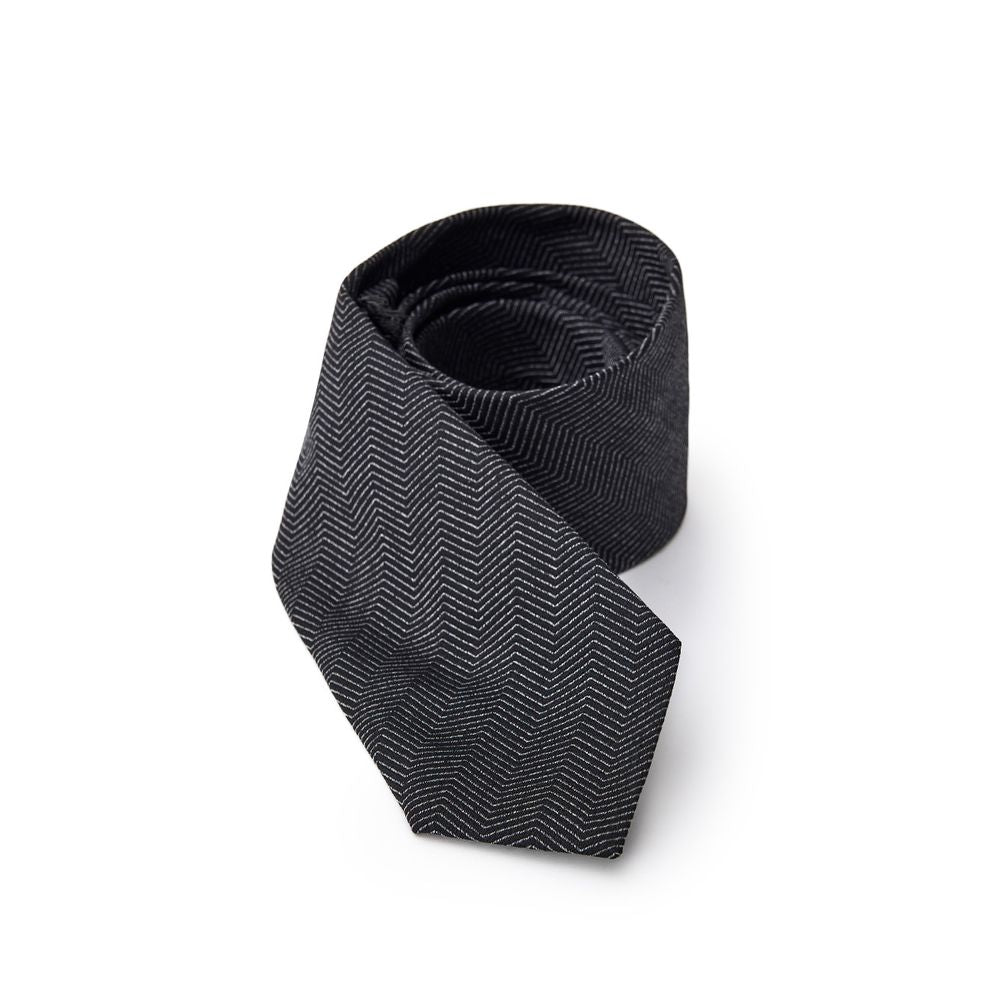 Jil Sander Black Silk Ty