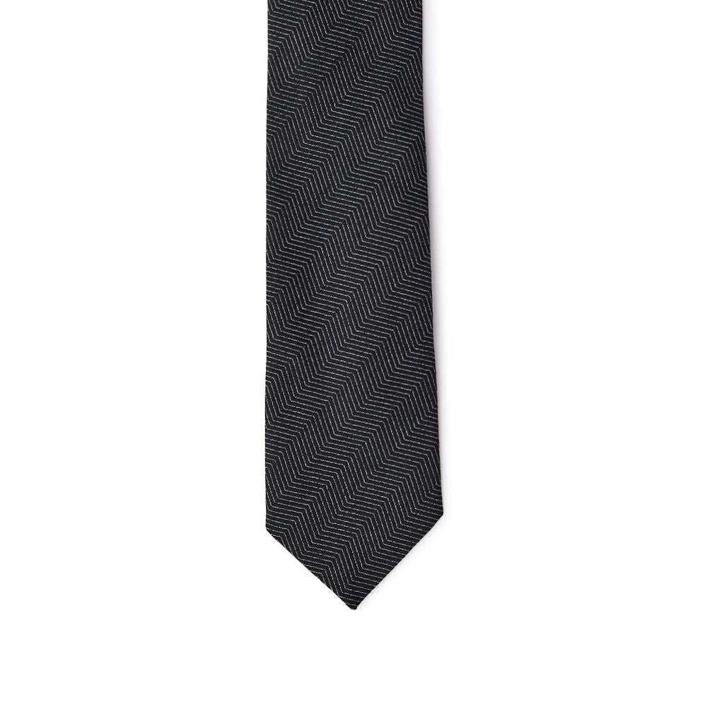 Jil Sander Black Silk Ty