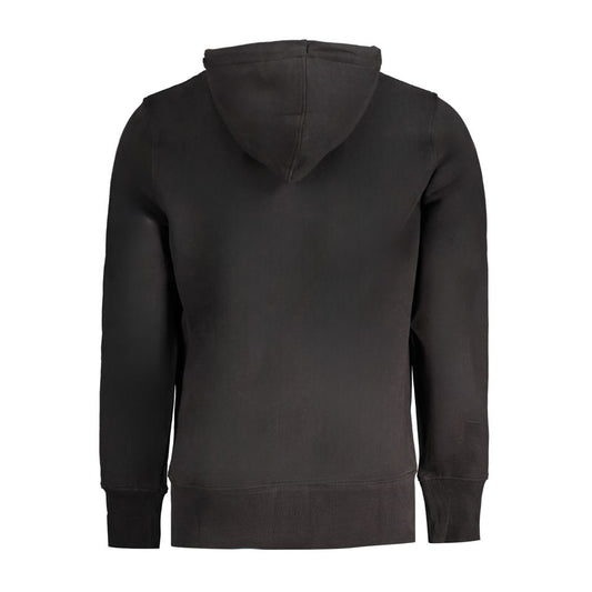 Calvin Klein Black Cotton Men Sweater Hoodie