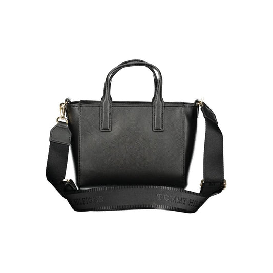 Tommy Hilfiger Black Polyester Women Handbag