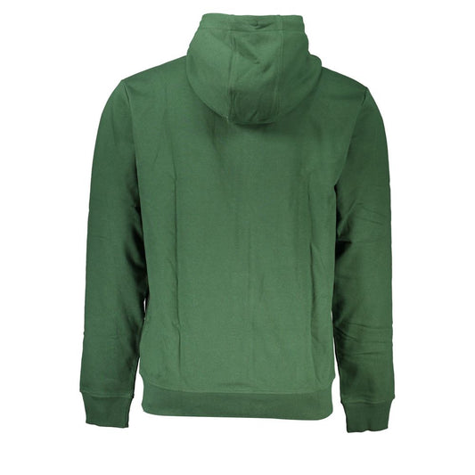 Tommy Hilfiger Green Cotton Men Sweater with Hood