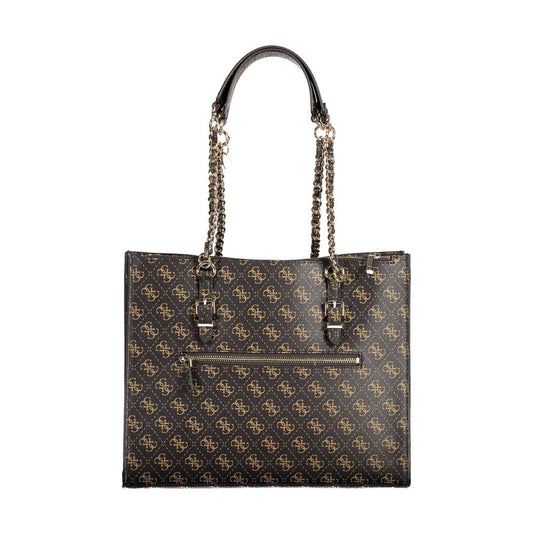 Guess Jeans Brown Polyethylene Handbag