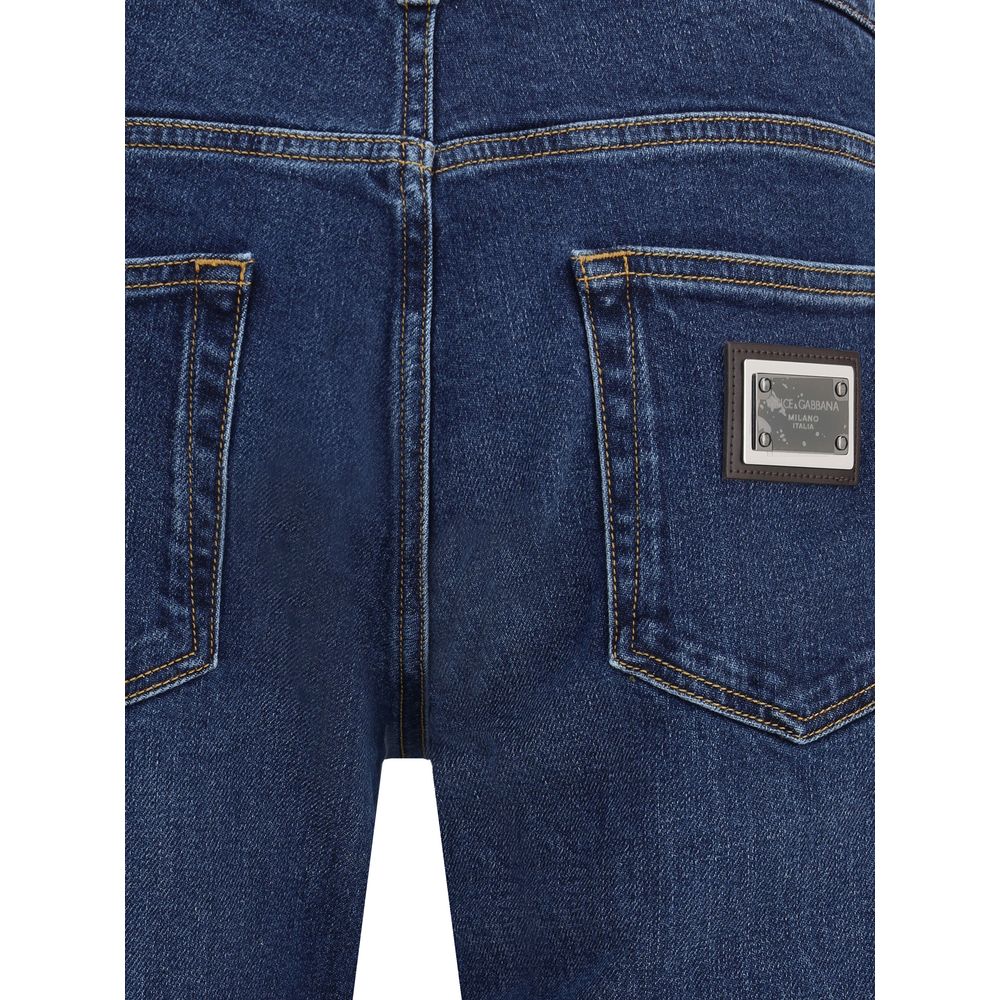 Dolce & Gabbana Blue Cotton Jeans Denim