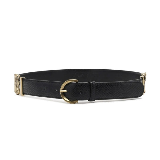 PINKO Black Calfskin Belt