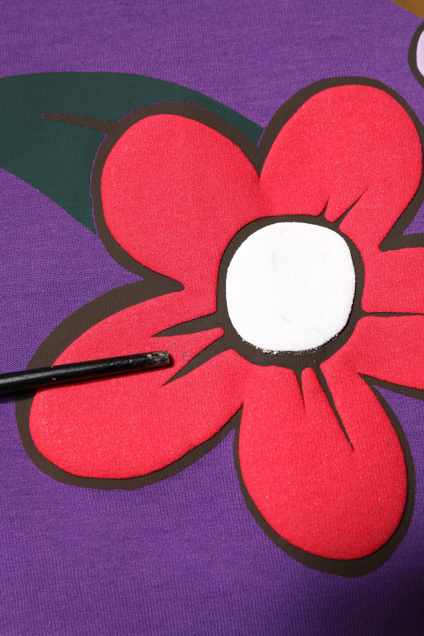 Dolce & Gabbana Purple Floral Print Cotton Long Sleeves Top