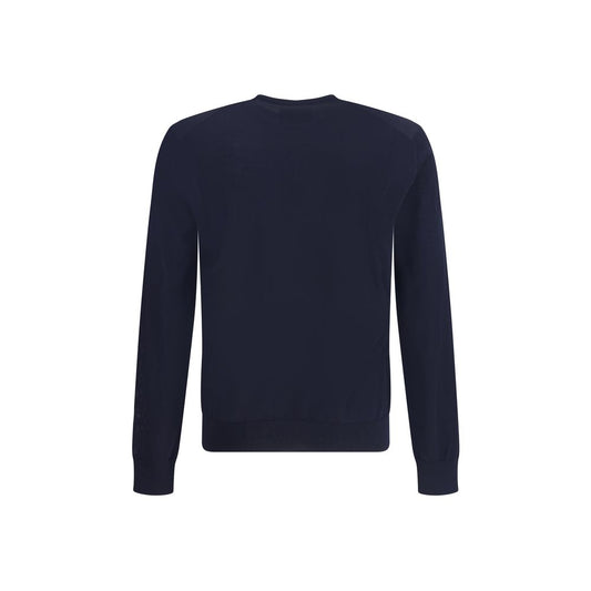 Giorgio Armani Blue Fleece Wool Sweatshirt