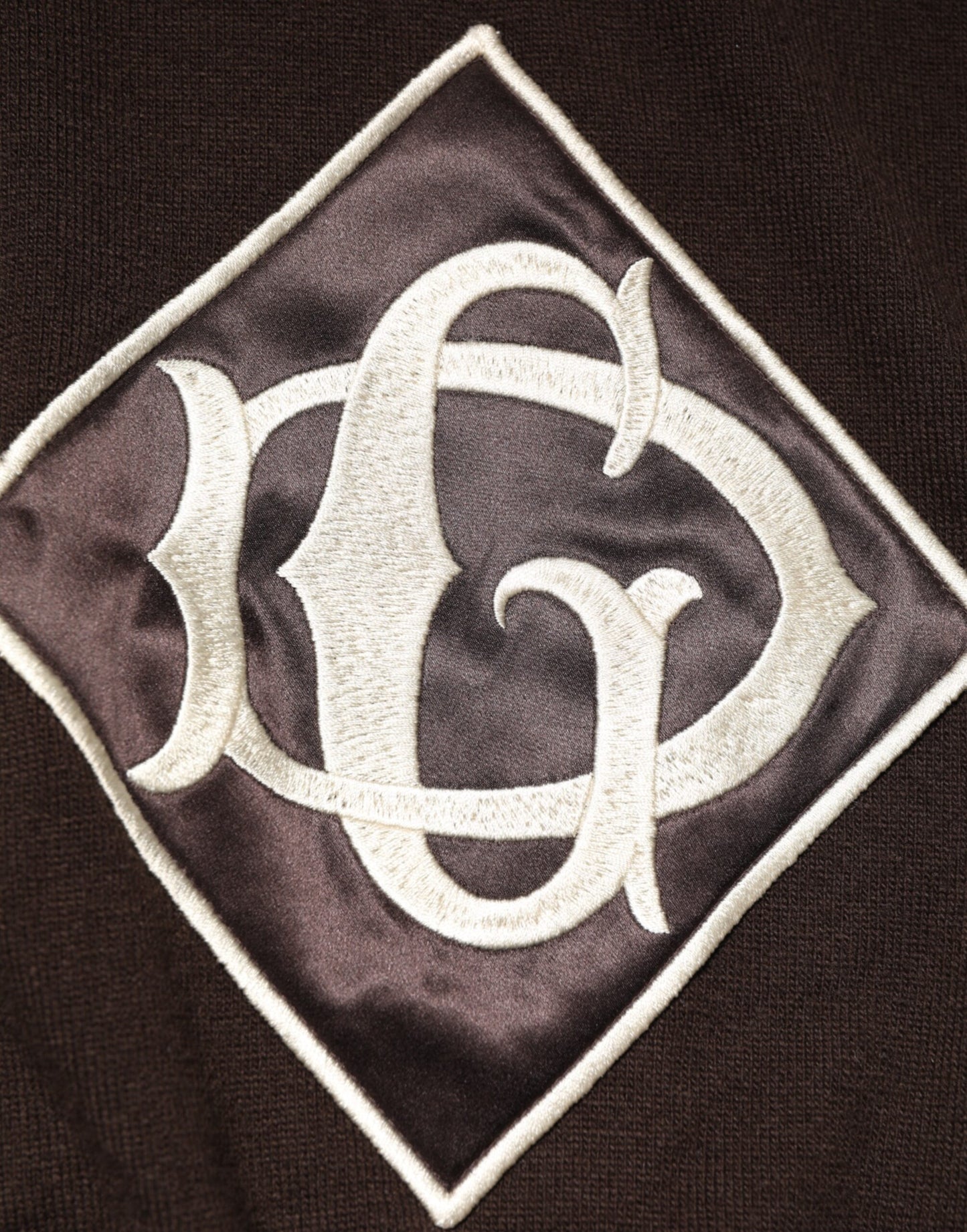 Dolce & Gabbana Brown Wool Logo Embroidered Men Polo T-shirt