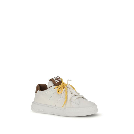 Miu Miu White Rubber Low Top Sneakers