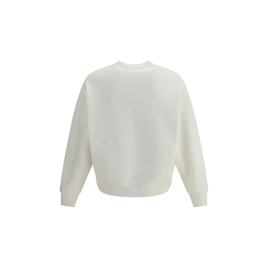 Palm Angels Cream Cotton Sweatshirt