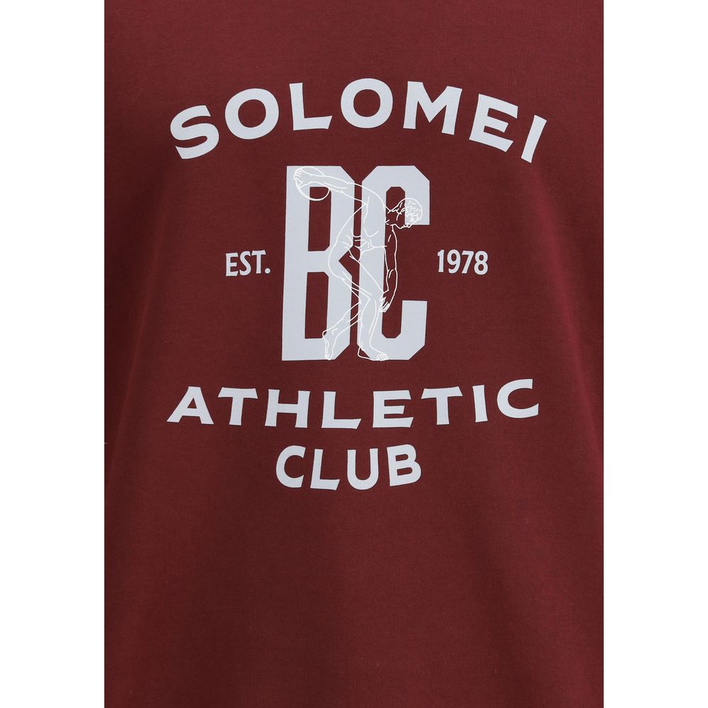 Brunello Cucinelli Bordeaux Cotton Sweatshirt