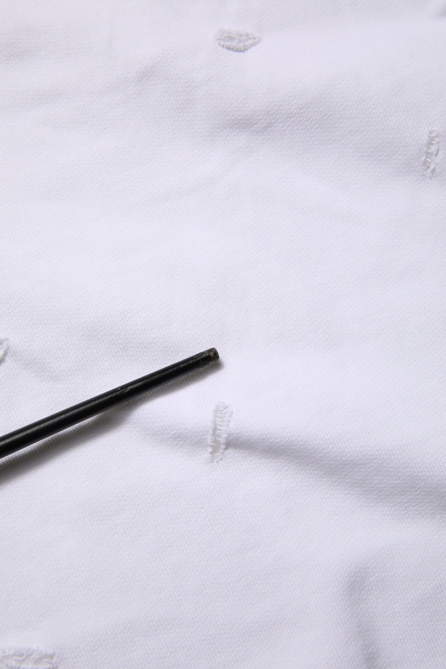 Dolce & Gabbana White Ripped Mid Waist Casual Bermuda Short