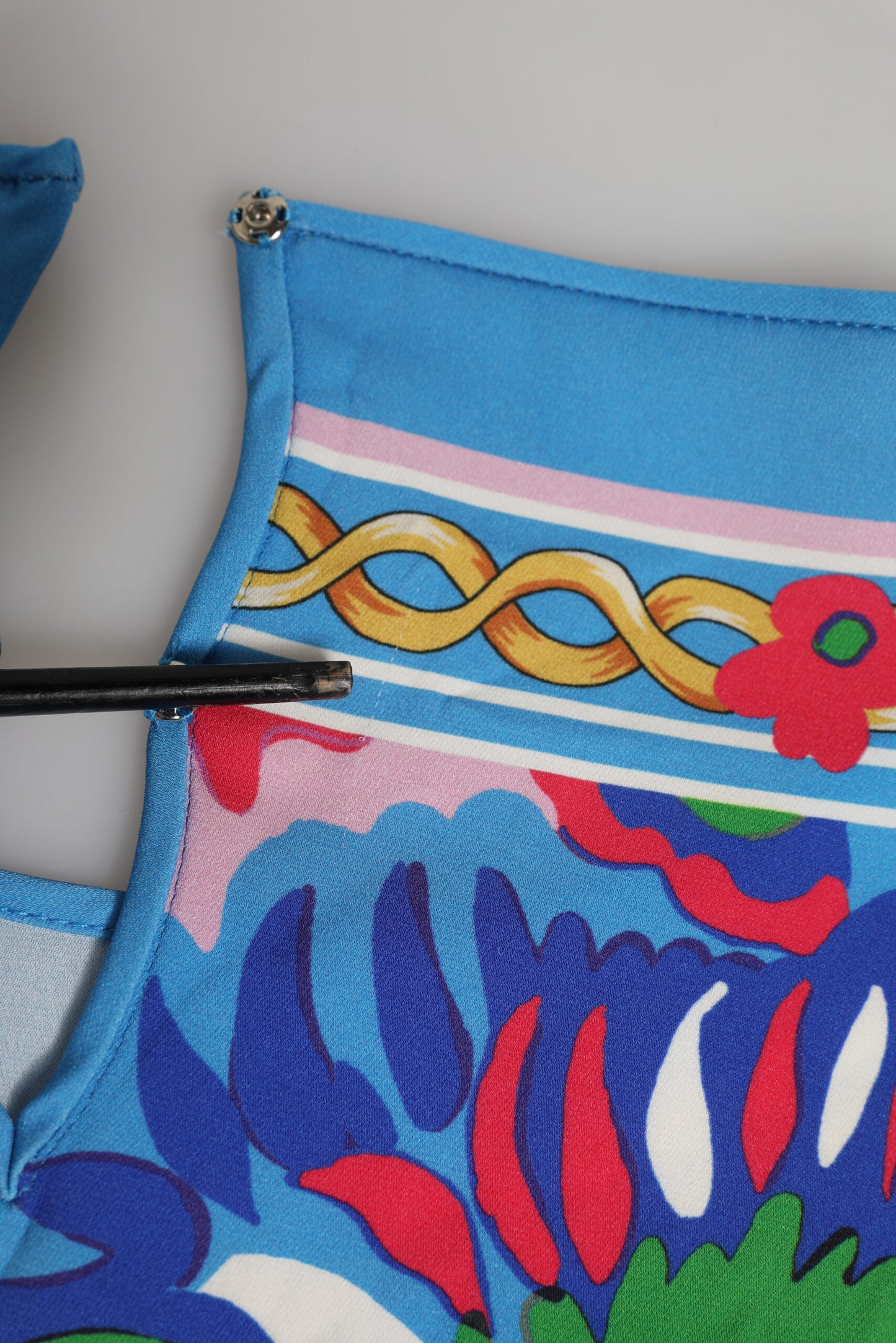 Dolce & Gabbana Multicolor Floral Printed Tunic Blouse Top