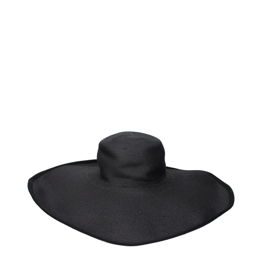 Max Mara Black Paper Sunhat