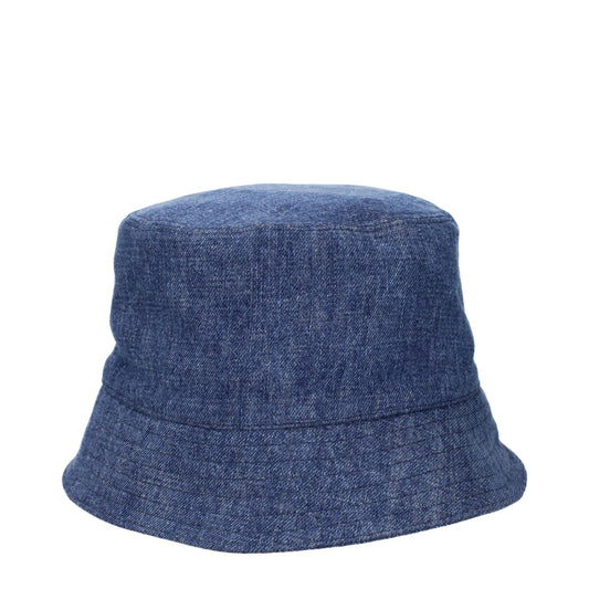 Miu Miu Blue Cotton Bucket Hat