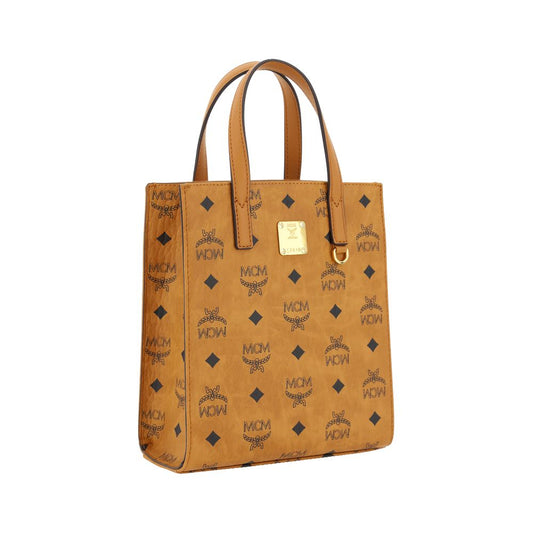 MCM Brown Cotton Handbag