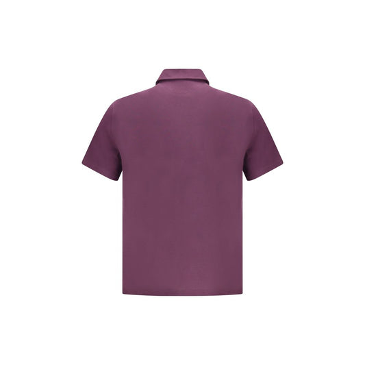 Brunello Cucinelli Purple Cotton Polo Shirt