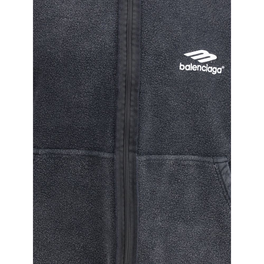 Balenciaga Black Cotton Sweatshirt