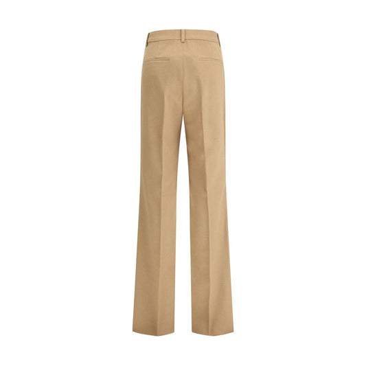 Max Mara Beige Camel Hair Casual Pants