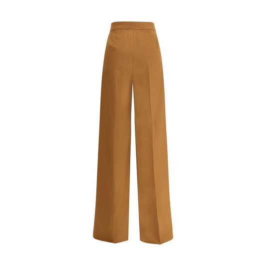 Max Mara Beige Camel Hair Casual Pants
