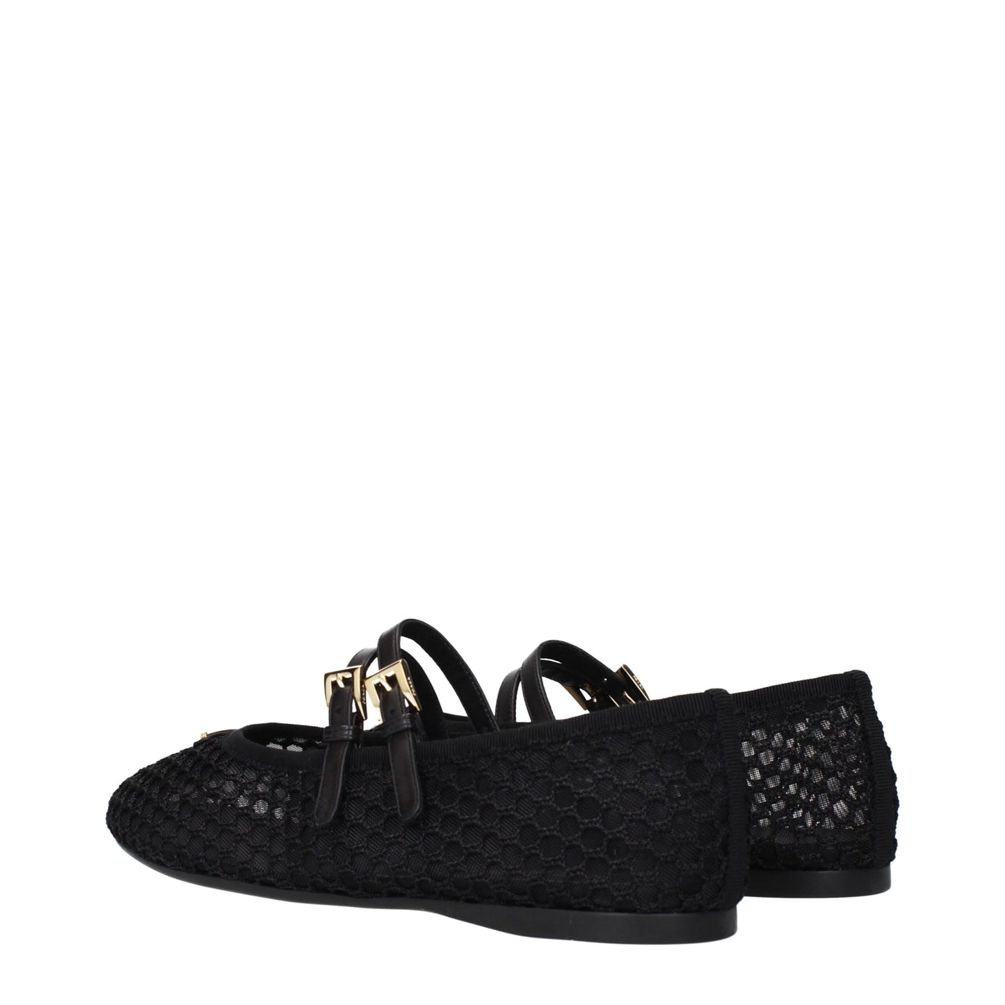 Prada Black Fabric Ballet Flats