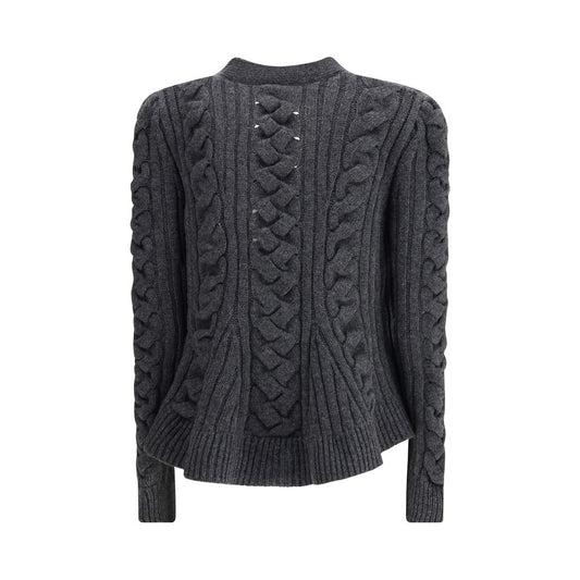 Alexander McQueen Gray Wool Cardigan