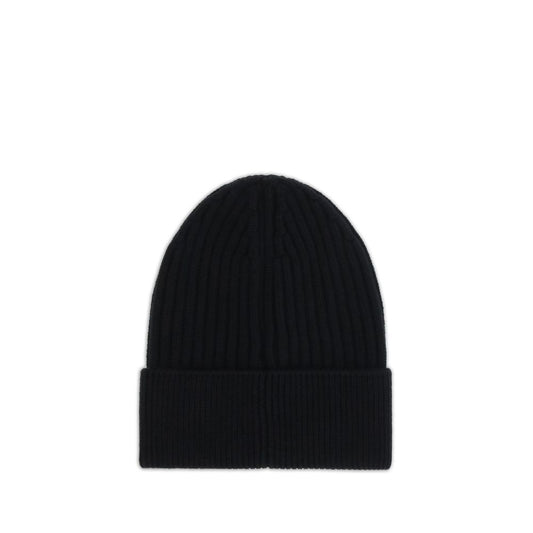 Moncler Grenoble Black Fleece Wool Beanie