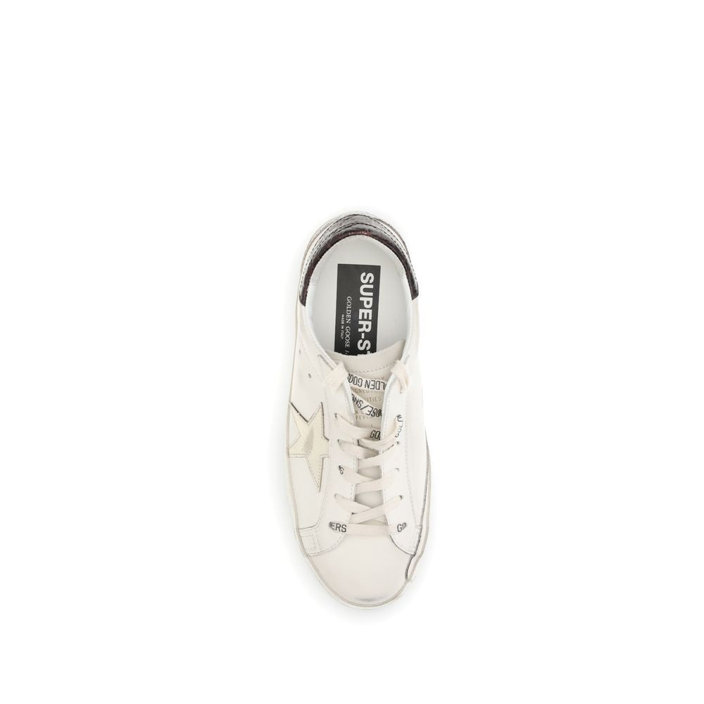 Golden Goose White Calf Leather Bos Taurus Low Top Sneakers