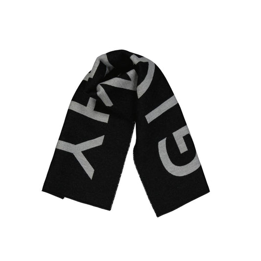 Givenchy Black Virgin Wool Scarf