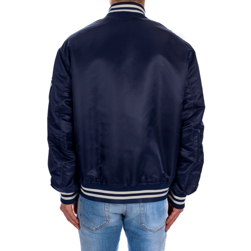 Versace Blue Nylon Bomber