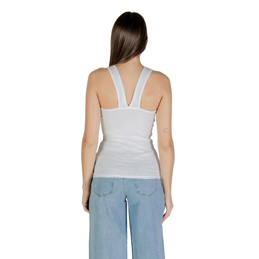 Calvin Klein Jeans White Cotton Top